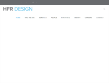 Tablet Screenshot of hfrdesign.com